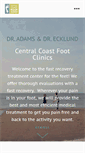 Mobile Screenshot of centralcoastfootclinics.com